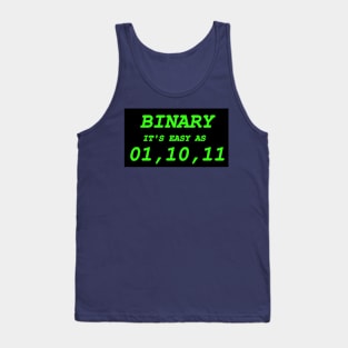 binary is easy Tank Top